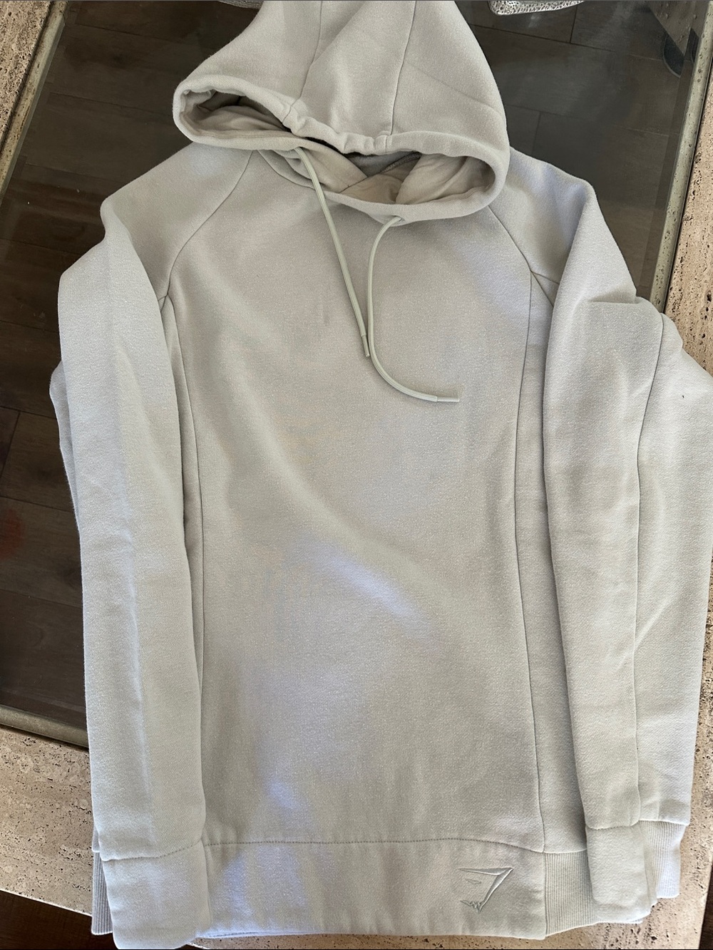 Gymshark Light Gray Pullover Hoodie